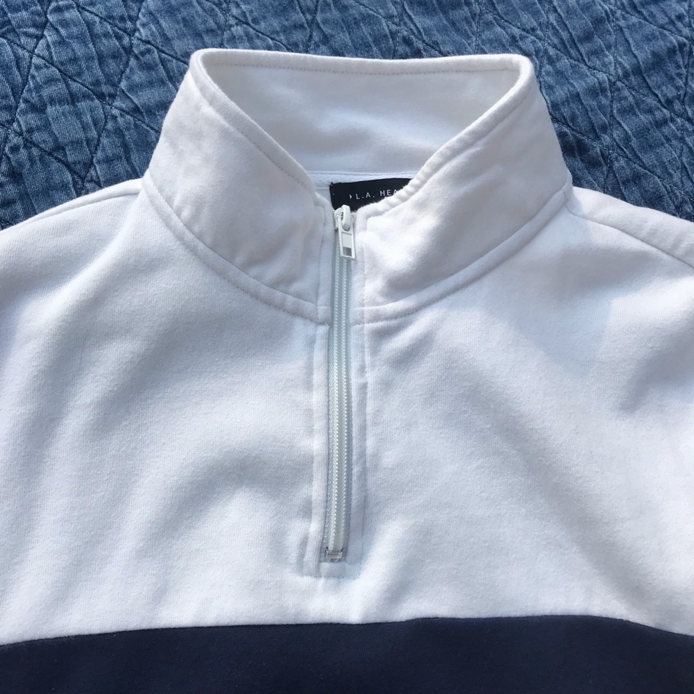 80s Quarter Zip Sweatshirt LA Hearts - Picture 5 of 6